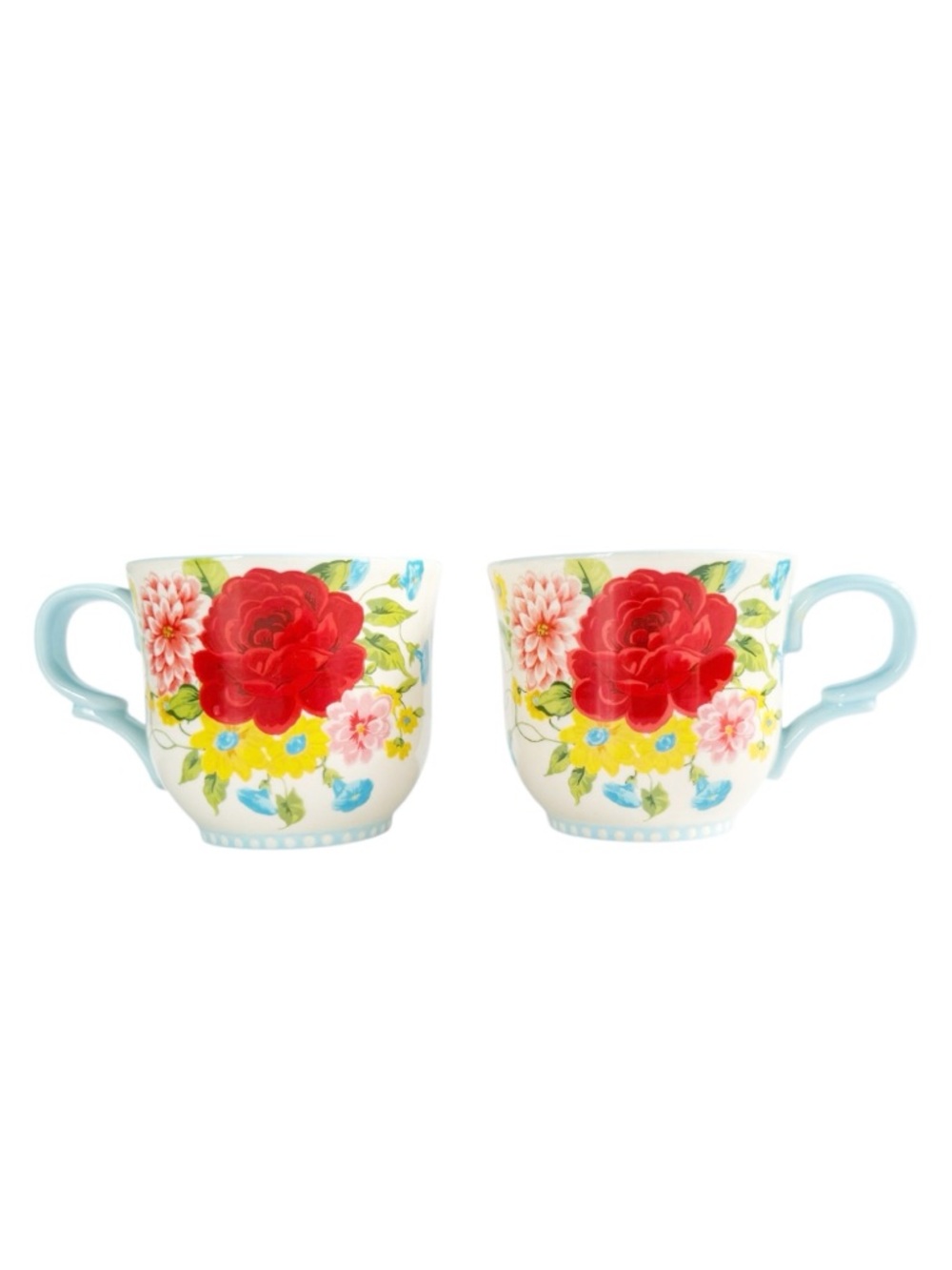 Pioneer Woman Sweet Rose - Set of 2 Cups NWT - Picture 3 of 7